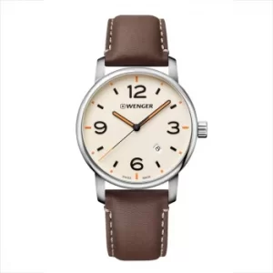 Image of Wenger Urban Metropolitan Brown Leather Strap Watch