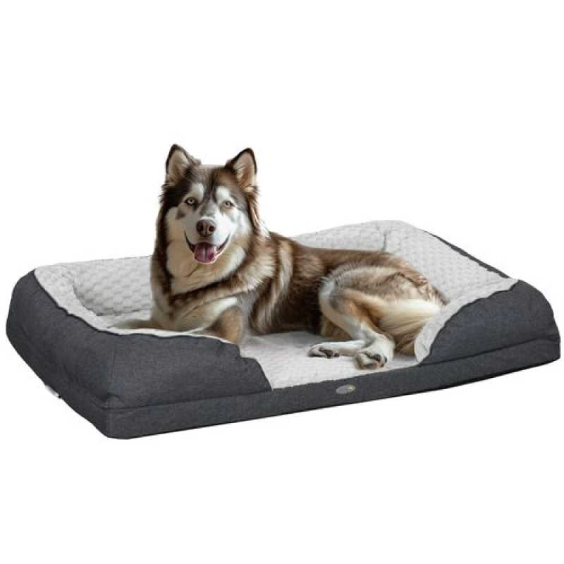 Image of PawHut PawHut Calming Dog Bed Pet Mattress w/ Removable Cover, Anti Slip Bottom, for Large Dogs, 120L x 80W x 22Hcm Grey 5056725568788
