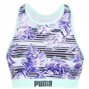 Image of Puma Print Racerback Bikini Top - Multi