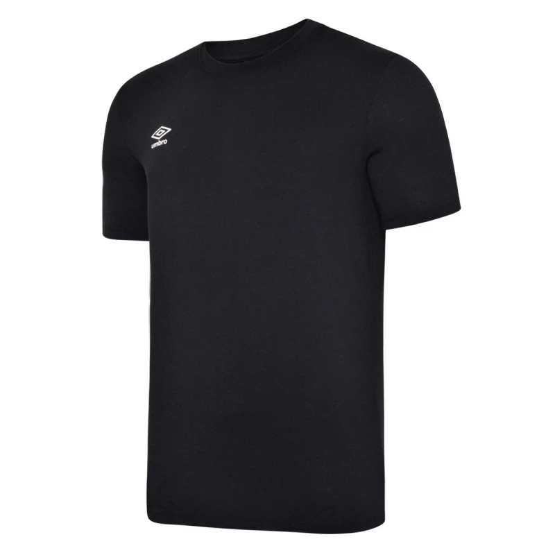 Image of Umbro Umbro Men Club Leisure T-Shirt in Black Size: Small Black S Male 5063107690661