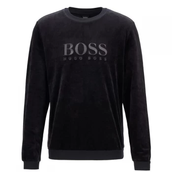 Image of Hugo Boss Velour Sweatshirt Black Size 2XL Men