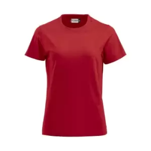 Image of Clique Womens/Ladies Premium T-Shirt (M) (Red)