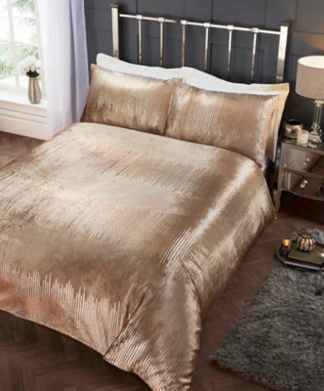 Image of Rapport Home Tiffany Duvet Set Gold