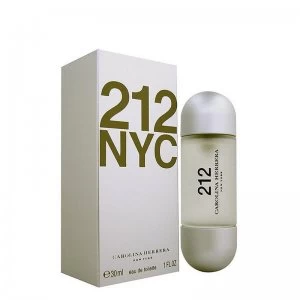 Image of Carolina Herrera 212 NYC Eau de Toilette For Her 30ml