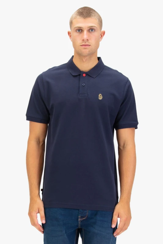 Image of Luke 1977 Luke 1977 Men New Mead Polo in Dark Navy Size: Medium Dark Navy M Male 5054610705911
