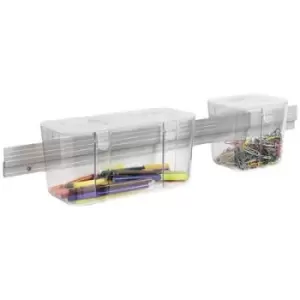 Image of Deflecto Montageschiene fuer Aufbewahrungsboxen (W x H x D) 559 x 45 x 5mm
