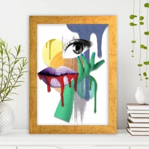 Image of AC1087633418 Multicolor Decorative Framed MDF Painting