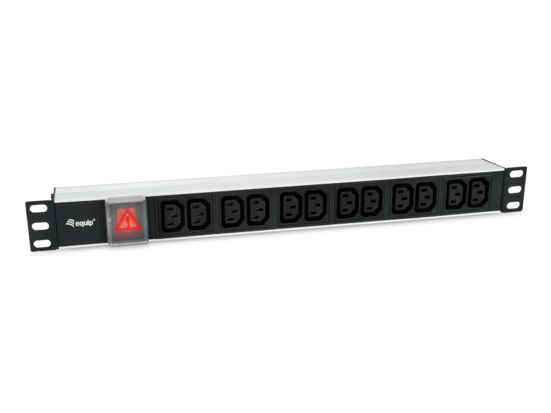 Image of Equip 12-Outlet C13 Power Distribution Unit. on/off switch