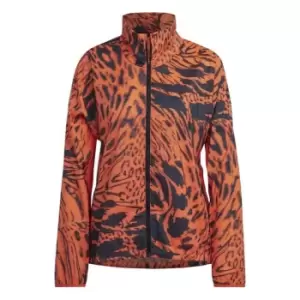 Image of adidas Fast AOP Ladies running Jacket - Orange