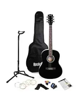 Image of Rockjam W-103 Full Size Acoustic Guitar Package (Black)