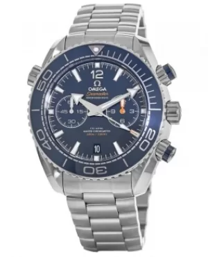 Image of Omega Seamaster Planet Ocean 600M Chronograph 45.5mm Co-Axial Mater Chronometer Blue Ceramic Dial Steel Mens Watch 215.30.46.51.03.001 215.30.46.51.0