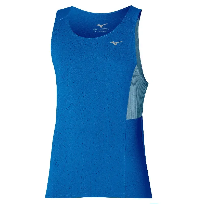 Image of Womens tank top Mizuno Active Dryaeroflow Tank Bleu Female L