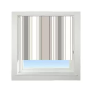 Image of Universal - Stripe Patterned Thermal Blackout Roller Blind, Neutral, W90cm