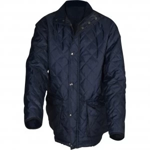 Image of Roughneck Mens Quilted Jacket Blue M