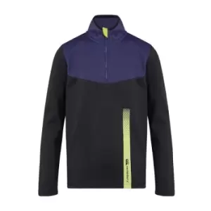 Image of Canterbury Teen 1/4 Zip Poly Fleece Blue Graphite 14 Years