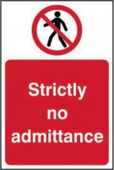 Image of Strictly No Admittance Sign
