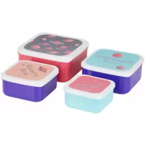 Image of Lunch Boxes Space Sandwich Box Multicolored Snack Boxes For Kids Set Of 4 Lunch Boxes For Kids Flamingo Smiggle Lunch Box 14 x 14 x 6 - Premier