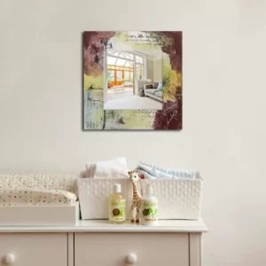 Image of MA-6 Multicolor Watercolour Decorative Mirror