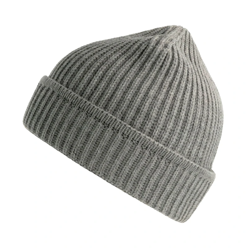 Image of Atlantis Atlantis Men Maple Ribbed Beanie in Mid Grey Mid Grey One Size Male 5063300870044