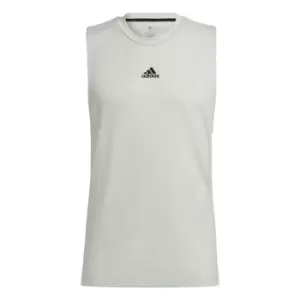 Image of adidas AEROREADY Yoga Tank Top Mens - Linen Green / Black