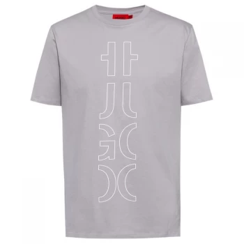 Image of Hugo Boss Darlon 213 T-Shirt Silver Size L Men