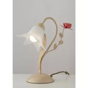 Image of Fan Europe ROSE Lamp Ivory 28x32.5cm