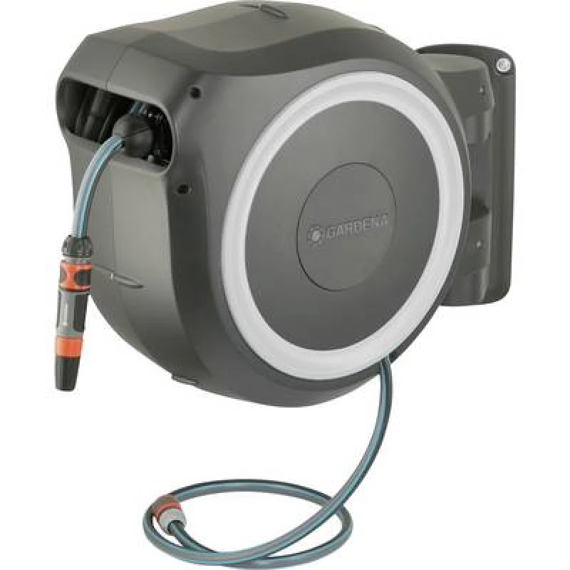 Image of Gardena Wall-mounted Hose Box RollUp M/L (white) 25 m