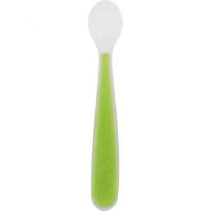 Image of Chicco Soft Silicone spoon 6m+ Green 1 pc