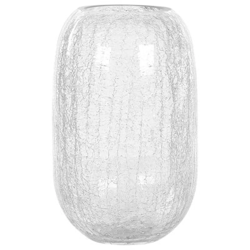 Image of Beliani Flower Vase Kyrakali Glass 28cm Transparent
