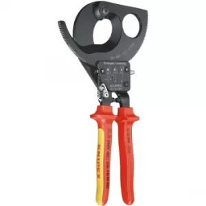Image of Knipex 95 36 280 VDE Cable Cutters Ratchet Action 280mm