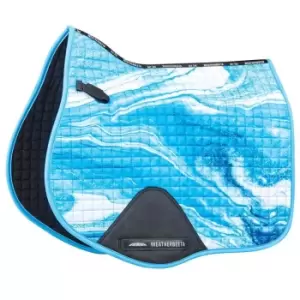 Image of Weatherbeeta Prime Marble All Purpose Saddle Pad - Blue