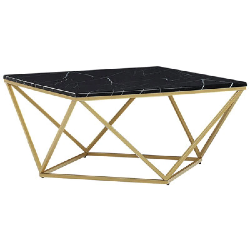 Image of Beliani Coffee Table Malibu Black Marble
