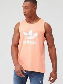 Image of adidas Originals Trefoil Tank - Pink Size M Men
