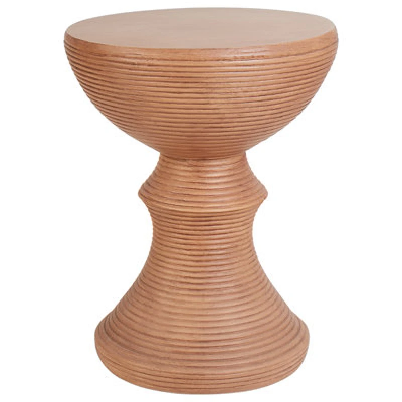 Image of Beliani Side Table Caldaro 40 Cm 40 Cm Wood-Like Brown