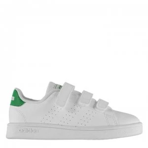 Image of adidas Advantage Cloud Foam Trainers Child Boys - White/Green