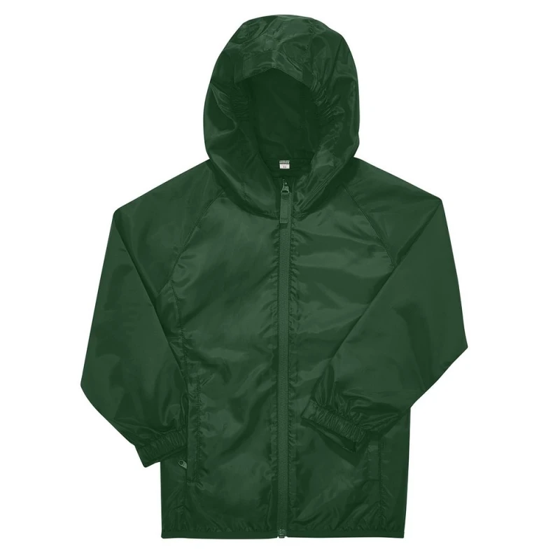 Image of B&C Reset Windbreaker in Bottle Green Size: 12-13 Years Bottle Green Unisex 12-13 Years