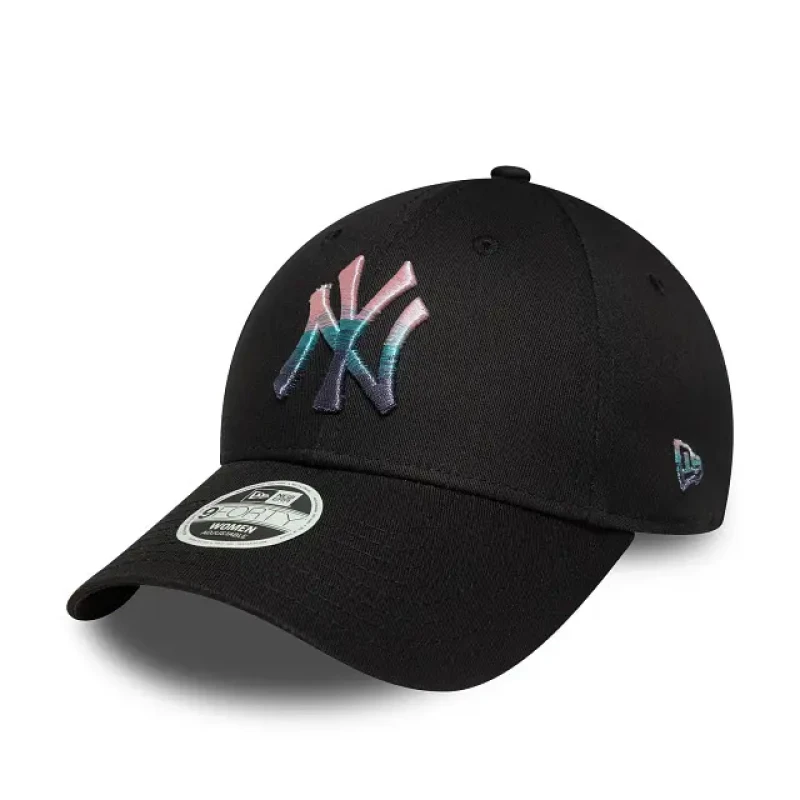 Image of new era New York Yankees womens baseball cap 9forty Metallic Logo Noir Female TU