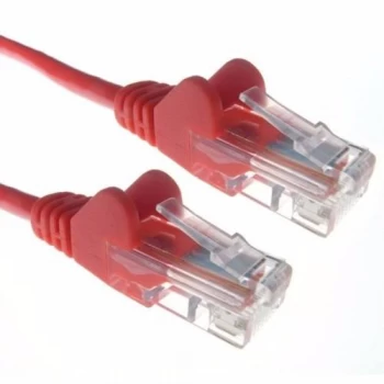 Image of Zexum Red RJ45 Cat5e High Quality 24AWG Stranded Snagless UTP Ethernet Network LAN Patch Cable - 1.5 Meter