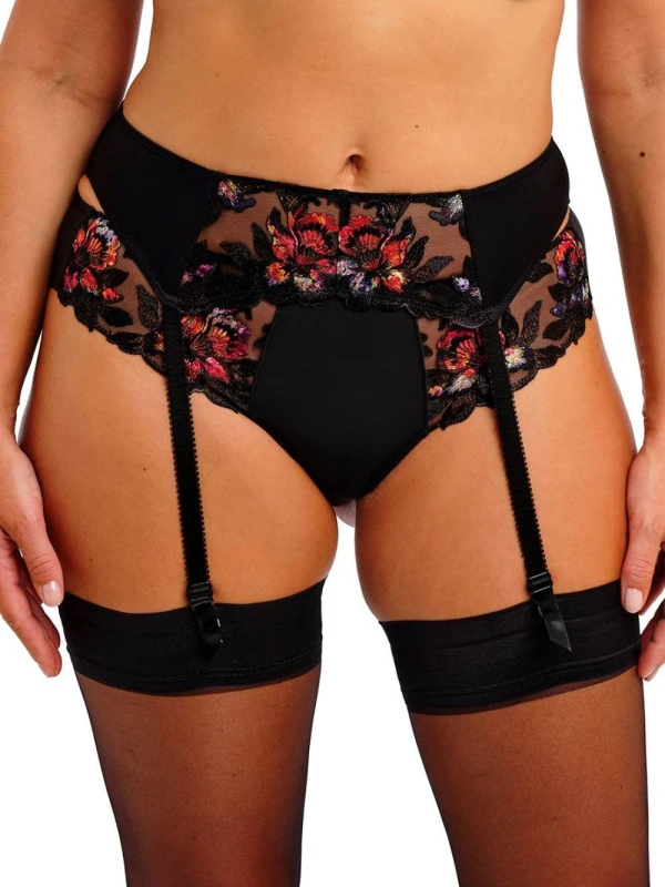 Image of Fantasie Womens Magdalena Suspender in Black Size: 10 Black Female 10