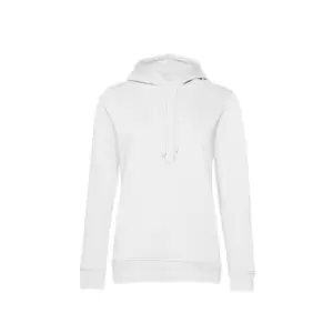 Image of B&C Womens/Ladies Organic Hoodie (M) (White)