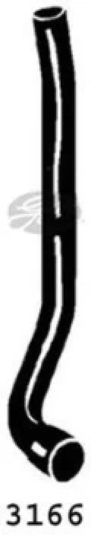 Image of Curved Radiator Hose 500mm X 32 Gates 3166