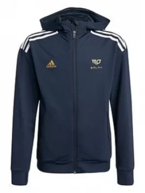Image of adidas Mo Salah Hoody, Navy, Size 7-8 Years