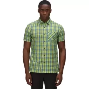 Image of Regatta Mens Kalambo VI Quick Drying Short Sleeve Shirt S- Chest 37-38' (94-96.5cm)