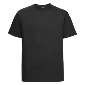 Image of Russell Mens Heavyweight T-Shirt (L) (Black)