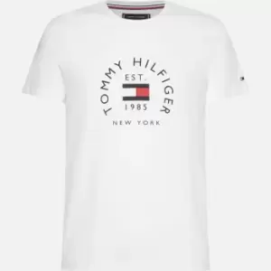 Image of Tommy Hilfiger Flag Arch Cotton T-Shirt - XL