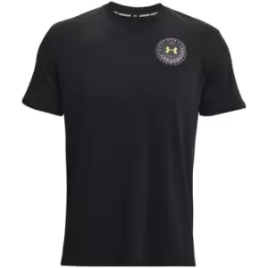 Image of Under Armour AM Crest T Shirt Mens - Black