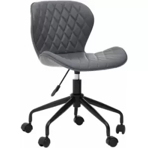 Image of Brent Grey And Black Home Office Chair - Premier Housewares