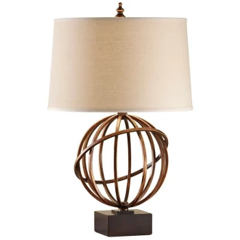 Image of Elstead Spencer - 1 Light Table Lamp Firenze Gold, E27