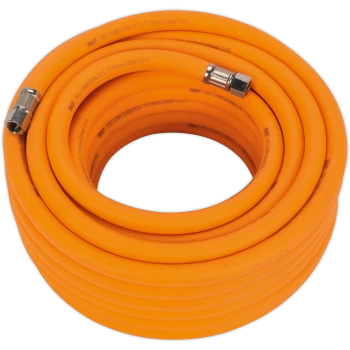 Image of Sealey Hybrid Hi Vis Air Line Hose 10mm 15m