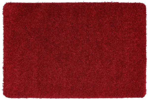 Image of Buddy Mat Buddy Plain Shaggy Mat Rug - 200x140cm - Red.